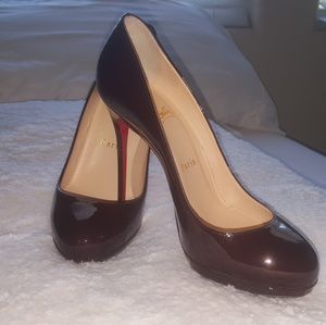 Christian Louboutin Filo 120 Patent  Leather Pumps
